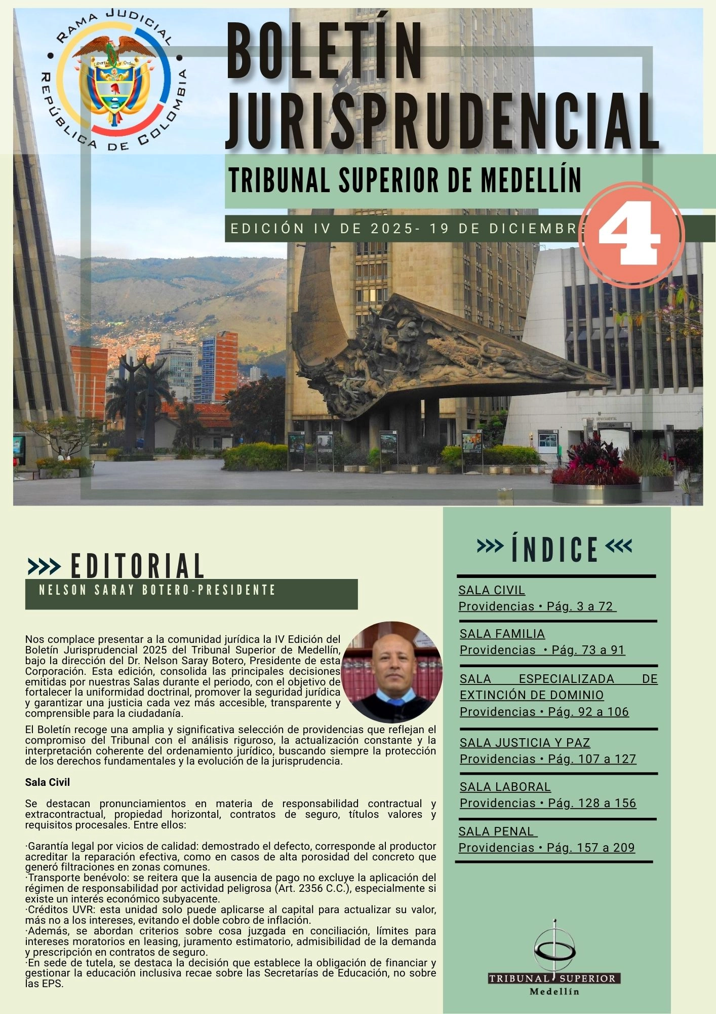 BOLETÍN JURISPRUDENCIAL - EDICIÓN IV DE 2025