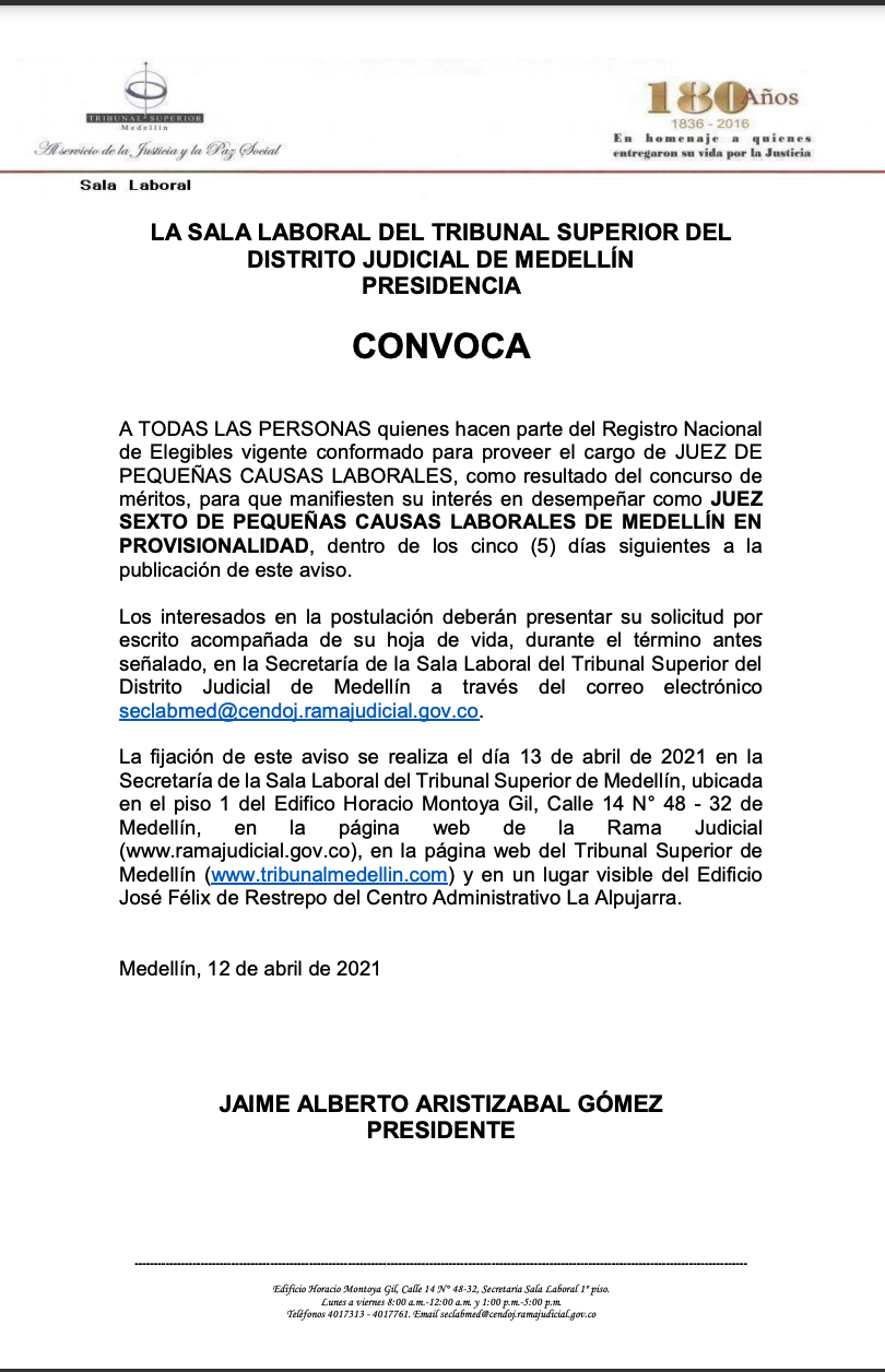 CONVOCATORIA J6 PEQ CAUSAS LAB